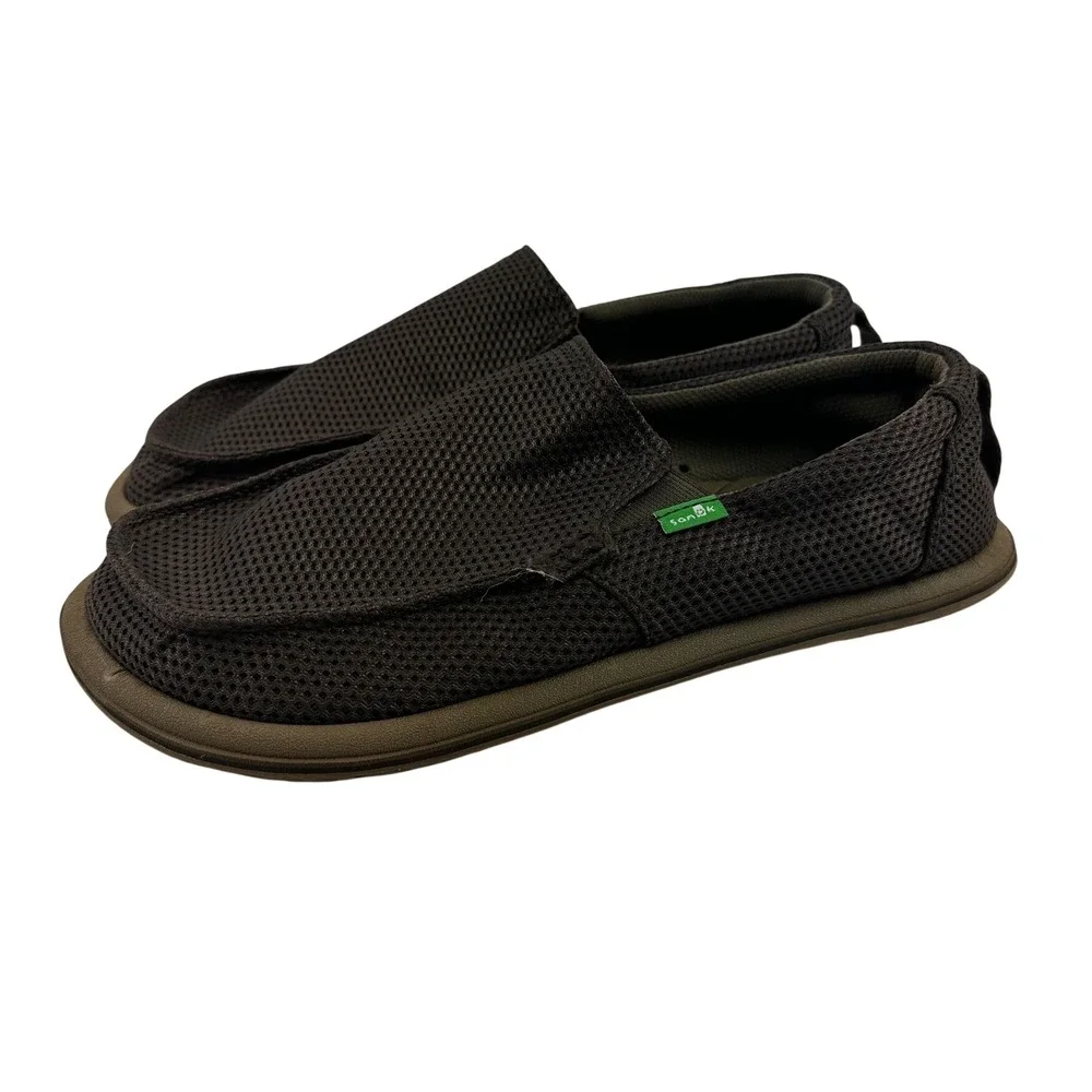Sanuk Trailgater Mesh Slip On Brown Casual Sidewalk Surfer Comfort 1016064 Men 9